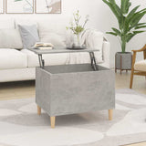 Coffee Table Concrete Grey 60x44,5x45 cm Engineered Wood 819568