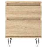 Bedside Cabinets 2 pcs Sonoma Oak 40x35x50 cm Engineered Wood 830675