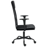 Office Chair Black Mesh Fabric and Faux Leather 353023