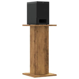 ZNTS Speaker Stands 2 pcs Artisian Oak 30x30x60 cm Engineered Wood 852662