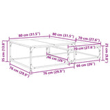 Coffee Table 2 pcs Old Wood Engineered Wood 881893