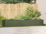 Planter Olive Green 200x40x40 cm Cold-rolled Steel 860685