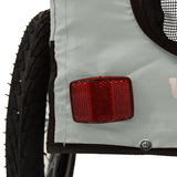 Pet Bike Trailer Grey and Black Oxford Fabric&Iron 93923