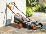 18V Cordless Lawnmower with 2 x 4Ah Batteries, Battery Lawn Mower with 34cm Cutting Width, Mulching T3398P551793