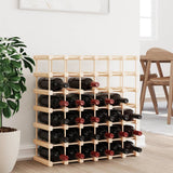 Wine Rack for 42 Bottles 68.5x23x68.5 cm Solid Wood Pine 353752
