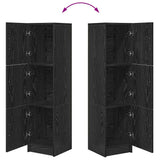 Highboard Black Oak 31.5 x 32 x 122.5 cm 869347