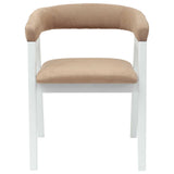 Dining Chairs 2 pcs White 54 x 57 x 73 cm Solid Rubber Wood 42020427