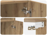 Storage Cabinet with Shelves Artisan Oak 70 x 42.5 x 225 cm 3446668