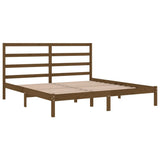 Bed Frame without Mattress Honey Brown 200x200 cm Solid Wood Pine 3104956