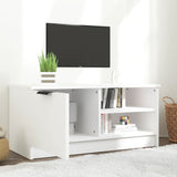 ZNTS TV Cabinet White 80x35x36.5 cm Engineered Wood 811466