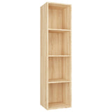 ZNTS Book Cabinet/TV Cabinet Sonoma Oak 36x30x143 cm Engineered Wood 800147