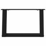 Coffee Table Legs U-Shaped 2 pcs Black 40x cm Steel 4012740