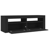 TV Cabinet with LED Lights Black 120x35x40 cm 804311