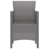 Garden Chair 2 pcs Light Grey 53 x 49 x 85 cm Polypropylene 847463