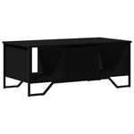 ZNTS Coffee Table Black 100x51x40 cm Engineered Wood 848489