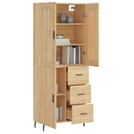 Highboard Sonoma Oak 69.5x34x180 cm Engineered Wood 3199828