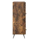Sideboard Smoked Oak 66 x 34.5 x 95 cm Engineered Wood 895590