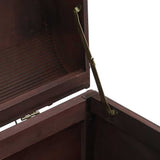 Treasure Chest with Latches Dark Brown 90x50x39.5 cm Plywood 4010549