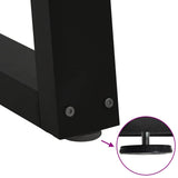 Dining Table Legs V-Shape 3 pcs Black 90x cm Steel 4012592
