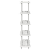 Shelving Unit 5-Tier 100 x 40 x 177 cm PP White 8011754