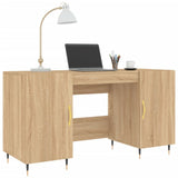 Desk Sonoma Oak 140x50x75 cm Engineered Wood 829527