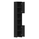 Bathroom Cabinet Black 30x30x183.5 cm Engineered Wood 802598
