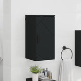 Bathroom Cabinet Wall-mounted with Door Black 30 x 31.5 x 61 cm 883345
