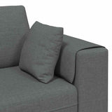 Sofa with Cushion 3 pcs Dark Grey Fabric 3335163