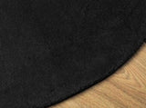 Rug HUARTE Short Pile Soft and Washable Black 200 cm 375126