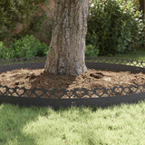 Lawn Edgings 30 pcs Black 103 x 0.05 x 22 cm Steel 874830