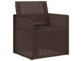 Garden Dining Chairs 2 pcs Brown PP 899962