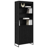 Tall Cabinets Black Oak 79 x 36 x 200 cm Engineered Wood 3403040