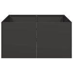 ZNTS Planter Black 80x80x40 cm Cold-rolled Steel 860738