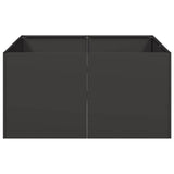 ZNTS Planter Black 80x80x40 cm Cold-rolled Steel 860738