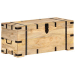 ZNTS Chest 90x40x40 cm Solid Mango Wood 289634