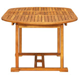 7 Piece Garden Dining Set Solid Wood Acacia and Textilene 3279301