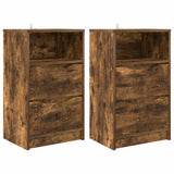Bedside Tables with Drawer 2 pcs Smoked Oak 40 x 30 x 467 cm 888918