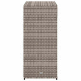 Garden Storage Cabinet Grey 105x55x113 cm Poly Rattan 365565