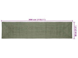 Area Rugs Rectangular Olive Green 80 x 300 cm Jute 42010453