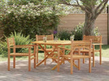 Chair 4 pcs Brown 56 x 55 x 90.5 cm Solid Teak Wood 3375763