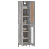 Highboard Grey Sonoma 34,5x34x180 cm Engineered Wood 3200399