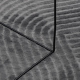 Rug IZA Short Pile Scandinavian Look Anthracite 120x170 cm 375428