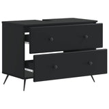 Bathroom Sink Cabinet BREDA Black 82 x 41x 59 cm 897456