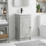 Bathroom Vanity with Sink Concrete Grey 42 x 40 x 84.5 cm 890057