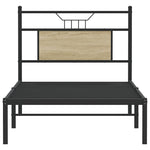 Bed Frame without Mattress Sonoma Oak 80x200 cm Engineered Wood 4106783