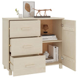 Sideboard HAMAR Honey Brown 90x40x80 cm Solid Pinewood 340428