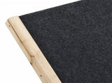 Dog Ramp Grey 100x40 cm Solid Wood Fir 172417