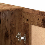 Wall Mounted Cabinet Old Wood 69.5x34x90 cm Engineered Wood 857312