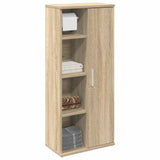 Bathroom Cabinet with Roll Holder Sonoma Oak 39x22x90 cm 858526