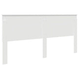 Headboard with Headboard White 200 cm Engineered wood 887714